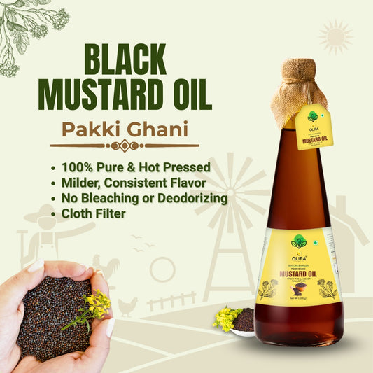 Pakki Ghani Mustard Oil | Pure Cold-Pressed Traditional Wood Ghani Extraction